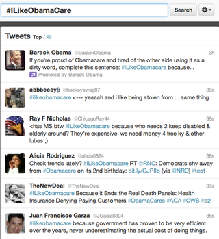 Illustration for article titled How Conservatives Made #iLikeObamaCare The Number One Topic On Twitter (Updated)